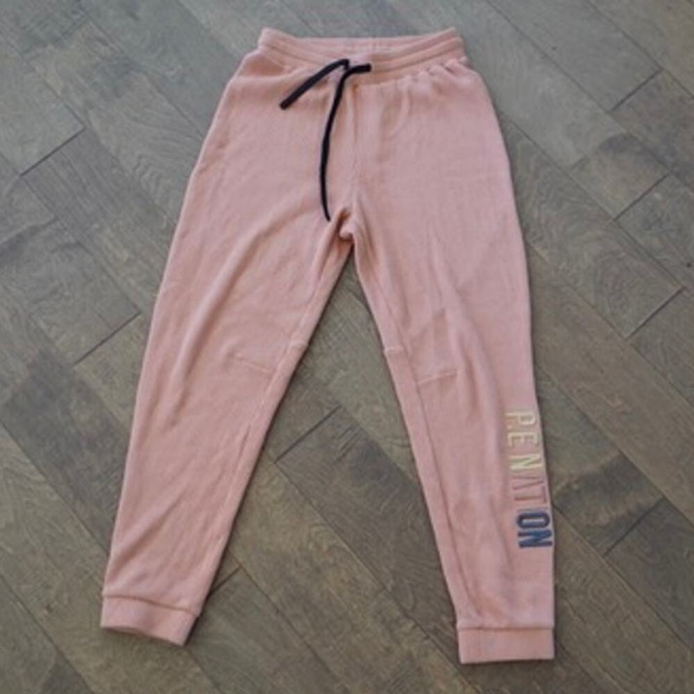 P.E Nation Peach Bloom Waffle Rebound Track Pants Pink Womens Size Small - Picture 3 of 8